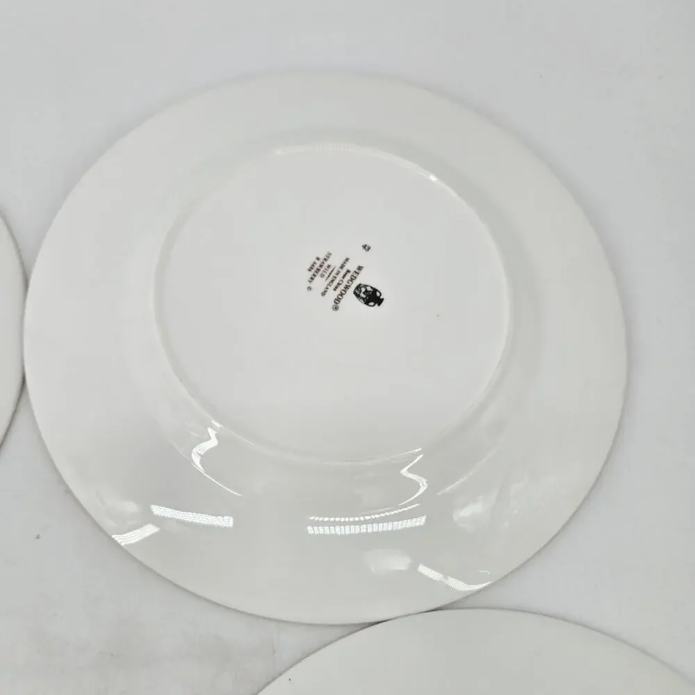 4 Wedgewood Wild Strawberry Bone China Salad Plates R4406 8